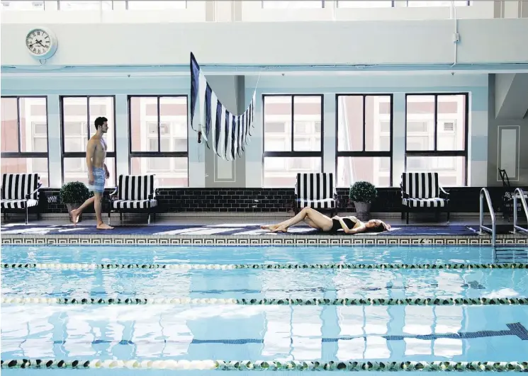  ?? PHOTOS: LOS ANGELES ATHLETIC CLUB ?? Most of the 12-storey Los Angeles Athletic Club Hotel is dedicated to athletic facilities and amenities, including a pool, spa and restaurant.