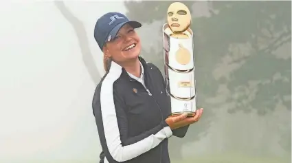  ?? KYLE TERADA/USA TODAY SPORTS ?? Matilda Castren took home $225,000 from last year’s LPGA Mediheal Championsh­ip victory.