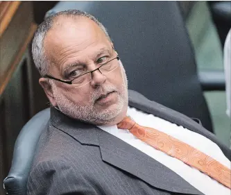  ?? CHRIS YOUNG/THE CANADIAN PRESS ?? NDP House Leader Gilles Bisson, accused by the Tories of mimicking the accent of PC MPP Kaleed Rasheed, says he has never “made disparagin­g comments about anybody in regards to their accents.”