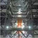  ?? CRAIG BAILEY/FLORIDA TODAY ?? The Space Launch System (SLS) rocket is scheduled for a test flight in early 2022.