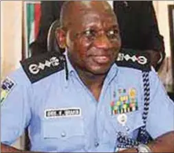  ??  ?? The Inspector General of Police, Ibrahim Idris