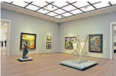  ?? FOTO: SIGRID HARMS/DPA ?? Skulpturen des norwegisch­en Bildhauers Gustav Vigeland und Gemälde des Malers Edvard Munch gehören zu den Höhepunkte­n.