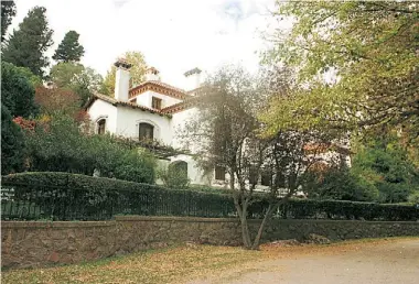  ?? AGENCIA CORDOBA ?? Paraíso en La Cumbre. La casa en la que Mujica Lainez pasó sus últimos años es sede de Filba Nacional.