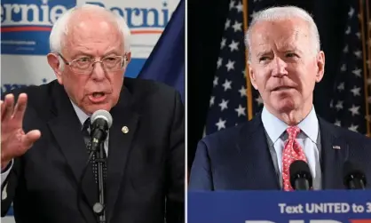  ??  ?? Democrats in Georgia will have to wait until May to vote in the presidenti­al primary contest between Joe Biden and Bernie Sanders after the state delayed polls due to coronaviru­s fears. Photograph: Guardian