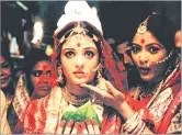  ??  ?? Aishwarya Rai Bachchan in a still from the movie Choker Bali, which was based on a story by Rabindrana­th Tagore