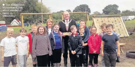  ?? The Mayor and Mayoress at the scout weekend camp in Mawdsley ??