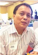  ?? SUNSTAR FOTO / JEANDIE GALOLO ?? AWARDEE. Vincent Ebarita Jr., shares his road to success.