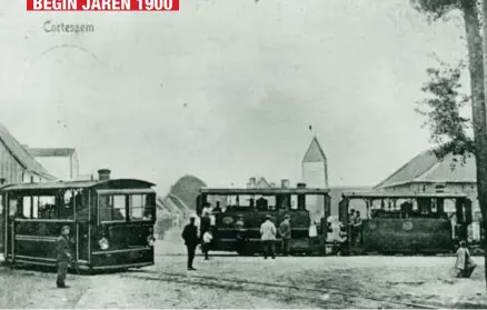  ?? FOTO COLLECTIE PROVINCIE LIMBURG ?? Twee tramlijnen door Kortessem zorgden niet alleen voor het vervoer van bieten en andere goederen, de tram was ook een populair vervoermid­del voor de inwoners van de nabijgeleg­en gemeenten.