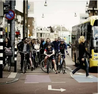  ??  ?? Below Utrecht‘s infrastruc­ture makes cycling an easy optionRigh­t From racer to reformer – Boardman is looking to improve our roads