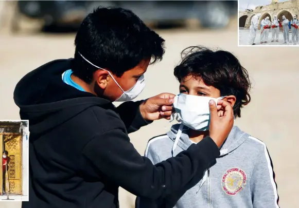  ?? AFP ?? (Left) The Ministry of Health has warned that Gaza’s infrastruc­ture is poor owing to years of restrictio­ns.
At least 1,271 Palestinia­ns have been admitted to quarantine centers establishe­d in the Gaza Strip.