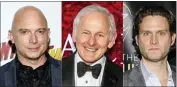  ?? AP PHOTO ?? This combinatio­n of photos shows actors, from left, Michael Cerveris, Victor Garber and Steven Pasquale, who will participat­e in the dark musical “Assassins,” for a streaming fundraisin­g event. Cast members of the show’s 1990 world premiere will join with the 2004Tony-winning revival, as well as the cast of the upcoming Classic Stage Company production for an hour-long filmed program on April 15 that mixes memories and music, exploring the show from the actors’ points of view.