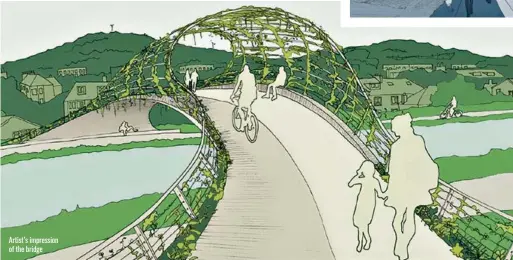  ??  ?? Artist’s impression of the bridge