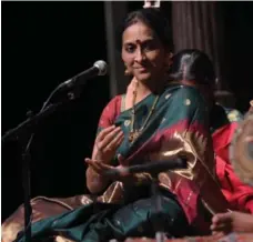  ??  ?? Classical Indian singer Bombay Jayashri will solo in the premiere.