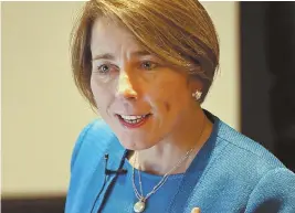  ?? STAFF FILE PHOTO BY NANCY LANE ?? SPEAKING OUT: Attorney General Maura Healey says the crippling student debt many face could become a ‘real drain on our economy.’
