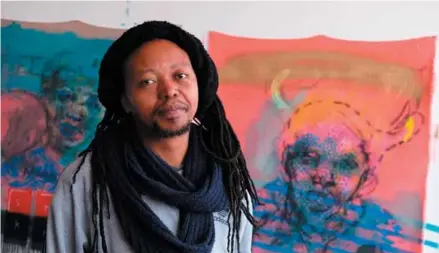  ?? Photo: Supplied by Kalashniko­v Gallery ?? Generous: Painter Vusi Beauchamp needs heart surgery, and to pay for it a range of artists put their works on auction, raising R500 000 in the process.