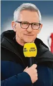  ?? FOTO REUTERS ?? Gary Lineker, bývalý fotbalový kanonýr a současná hvězda BBC