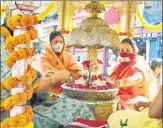  ?? HT PHOTO ?? In a picture dated April 17, 2017, the Jain community in Thane celebrates Mahavir Jayanti with a procession