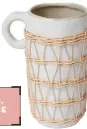  ?? ?? Wicker white vase, $29.90, Haven & Space.
FOR SHOPPING DETAILS, SEE OUR STOCKISTS PAGE