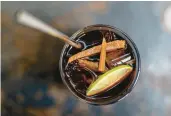  ?? ?? The Solar Cold Brew, served at 96B, is a mix of chilled coffee, ginger syrup, ginger jam, lemon cordial and rosemary.