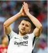  ??  ?? Jubelt weiter im Eintracht-Dress: Ante Rebic. Foto: Reuters