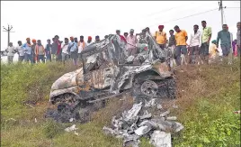  ?? DEEPAK GUPTA/HT PHOT0 ?? Lakhimpur Kheri was thrust into national headlines when a vehicle, allegedly carrying the son of a Union minister, ran over four farm protesters and a journalist on October 3.