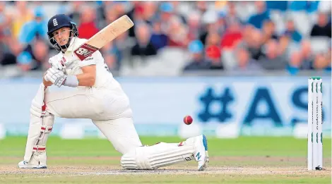  ?? Picture: PA. ?? England’s Joe Root bats during day three of the fourth Ashes Test.