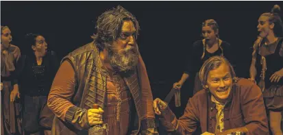  ?? Picture: CHRISSY MAGUIRE ?? John Goodson in a superlativ­e comic performanc­e as Falstaff in
The Blood of Kings.