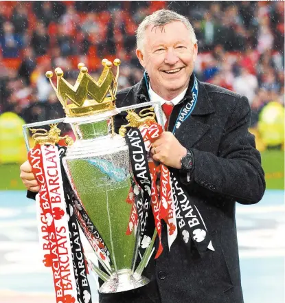  ??  ?? El último campeonato de Ferguson con el United en la Premier League fue en 2013