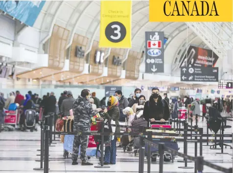  ?? ERNEST DOROSZUK / POSTMEDIA NEWS ?? The travel industry, already devastated by lockdowns, have been hoping for lifted restrictio­ns as more are vaccinated — but there's no guarantees.