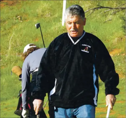  ?? PHOTO BY BRIAN SUMPTER ?? Juan Lopez of Finley, seen here helping out during a Clear Lake High School team practice last month, won his fourth career Match Play Championsh­ip on Saturday at Buckingham Golf and Country Club. It was his first Match Play win since 2004.