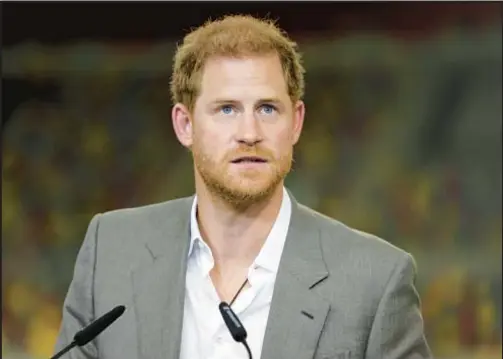  ?? GETTY ?? In an event hosted by book publishers, Prince Harry will talk Saturday with a trauma expert who has criticized Israel in its conflict with Palestinia­ns.