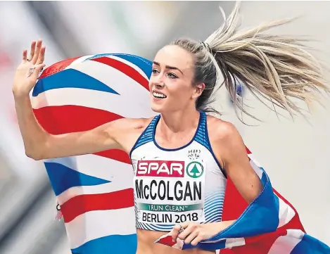  ??  ?? “Normal schedule”: With the Olympics 14 months away, Eilish McColgan is solely focused on training.