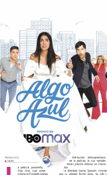 Algo Azul estrenará en la plataforma HBO MAX - PressReader