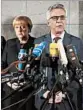  ?? MICHAEL KAPPELER/EPA ?? Interior Minister Thomas de Maiziere said fingerprin­ts were found on the truck.