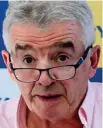  ?? ?? Critic: Ryanair’s Michael O’Leary