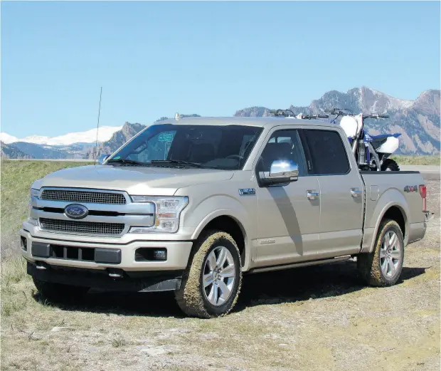  ?? PHOTOS: COSTA MOUZOURIS / DRIVING.CA ?? Ford has added a fifth engine choice for its full-sized pickup. It’s the first time a diesel engine has propelled an F-150 in more than three decades.
