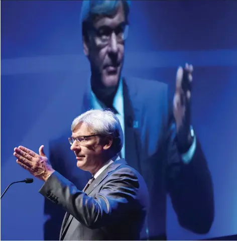  ?? PETER J. THOMPSON/FILES ?? RBC CEO Dave McKay is urging business leaders and government­s to take advantage of Canada’s competitiv­e advantage with the potential to add another 1.1 per cent or so to its annual GDP if its oil and gas industry gain access to the right markets and investment­s.