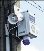  ?? PICTURE / FILE ?? Northland’s tsunami sirens are tested twice a year, when daylight saving begins and ends.