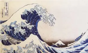  ?? Reading Public Museum / Contribute­d photo ?? Katsushika Hokusai ( Japanese, 1760 – 1849), The Great Wave off the Coast of Kanagawa will be on display in the “Floating Beauty” exhibit at the Bruce Museum.