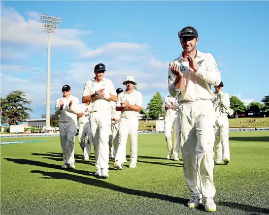  ?? GETTY IMAGES ?? March: Can Kane Williamson and the boys get a pink-ball victory against England at the day-night test at Eden Park?