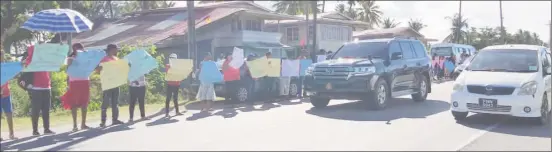  ??  ?? Some of the PPP protestors