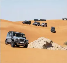  ?? Photos Ineos ?? The European 4x4 shows itself to be a serious contender in the dune-bashing stakes with a test drive in Dubai