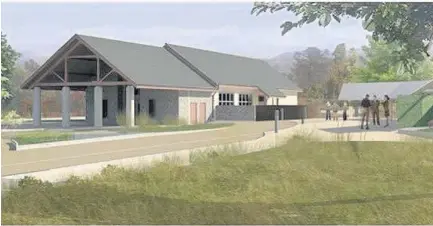  ??  ?? Developmen­t Artist’s impression of crematoriu­m planned for Bannockbur­n