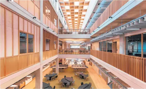  ??  ?? The new £46.5 million School of Engineerin­g at the University of Birmingham in Edgbaston