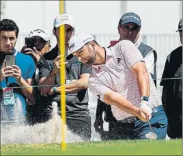  ?? FOTO: EFE ?? Jon Rahm firmó un enorme ‘moving day’ en México y quiere luchar hoy por el título