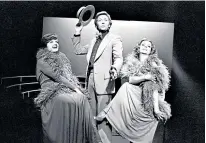  ?? ?? i ‘It’s sensible to be a little cynical’: above, from left, Julia McKenzie, David Kernan and Millicent Martin in Side By Side By Sondheim (1976)