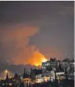 ?? FOTO: DPA ?? Explosione­n erschütter­ten den Militärflu­ghafen nahe der syrischen Hauptstadt Damaskus.
