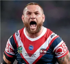  ?? MATT KING/GETTY IMAGES ?? Prop Jared Waerea-hargreaves will bring the same passion to the Kiwis for tonight’s test against Australia that he exhibits for his Roosters club.