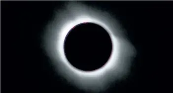  ?? SUPPLIED PHOTO ?? A photo of a total solar eclipse which occurred in Turkey in 2006, taken by Philip Downey, secretary of the Royal Astronomic­al Society of Canada’s Niagara Centre.