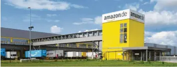  ?? Foto: Marcus Merk ?? Bisher ist Amazon in unserer Region in Graben südlich von Augsburg vertreten. Jetzt könnte ein neuer Standort am Allgäu Airport hinzukomme­n.